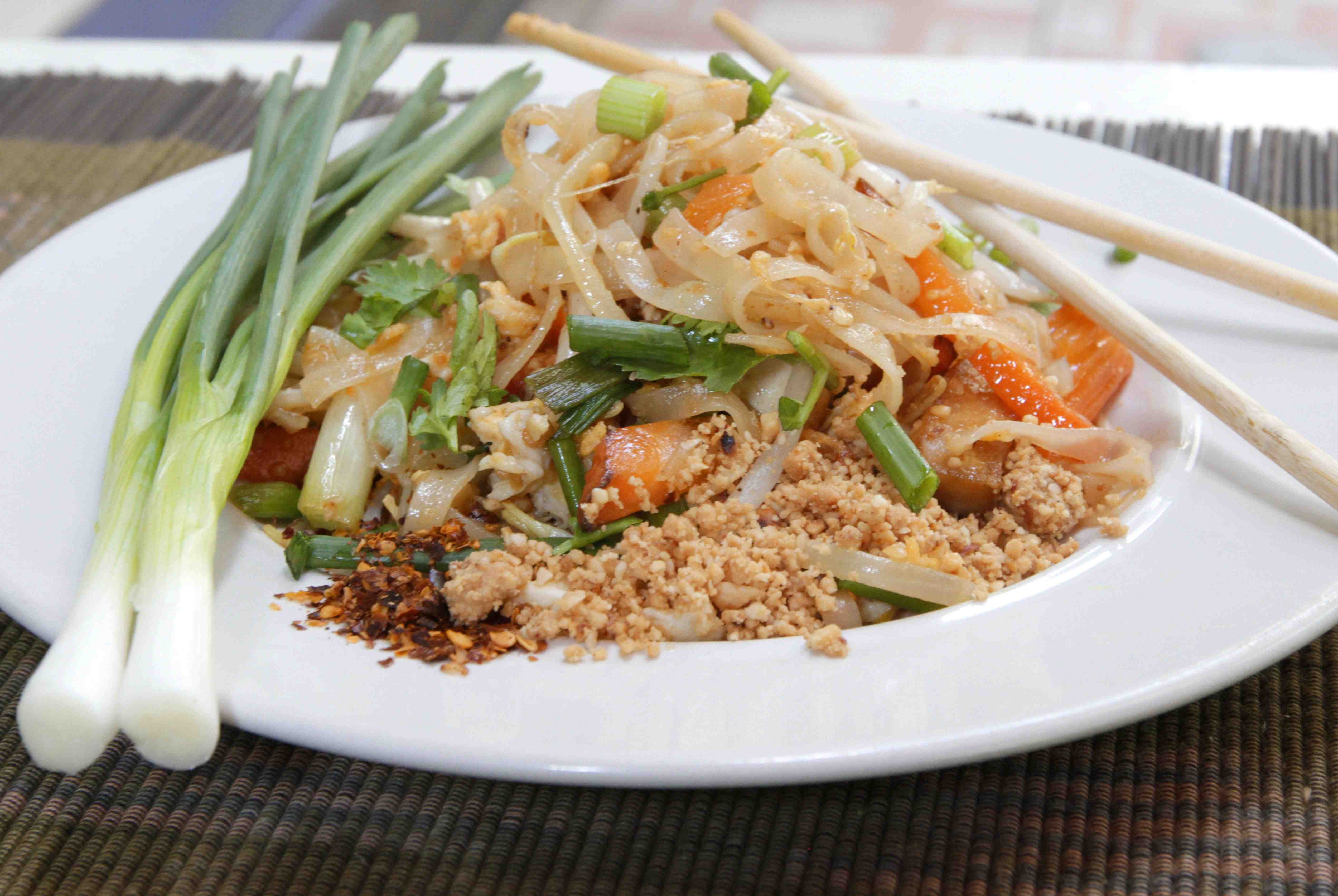 A plant-based version of Pad Thai, the most popular Thai dish known throughout the world.