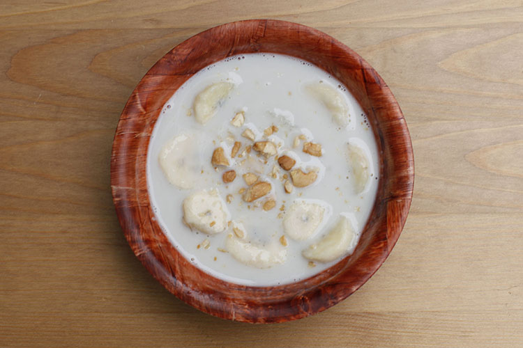Banana in Sweet Coconut Milk Dessert