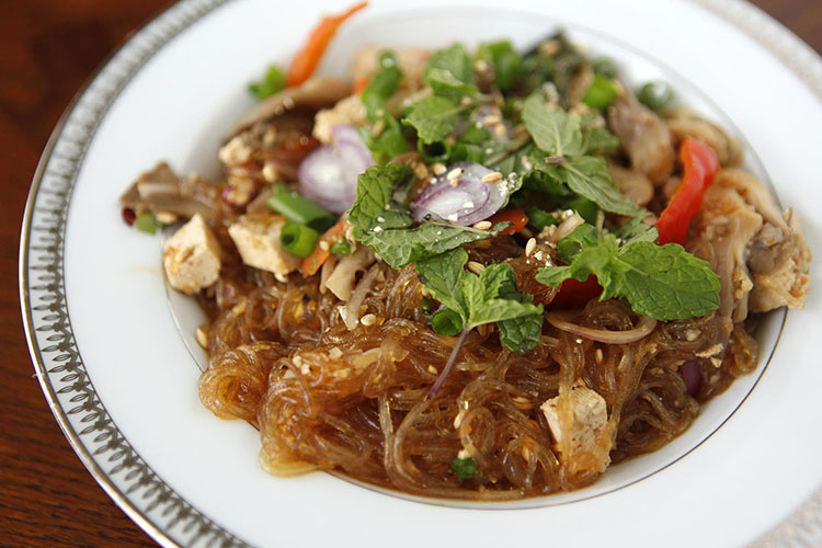 Glass Noodles with Shiitake Mushrooms